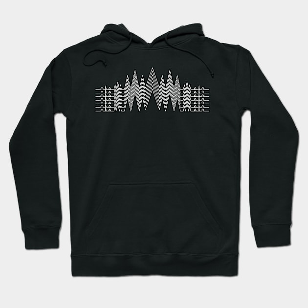 Mountains Lines Hoodie by Bongonation